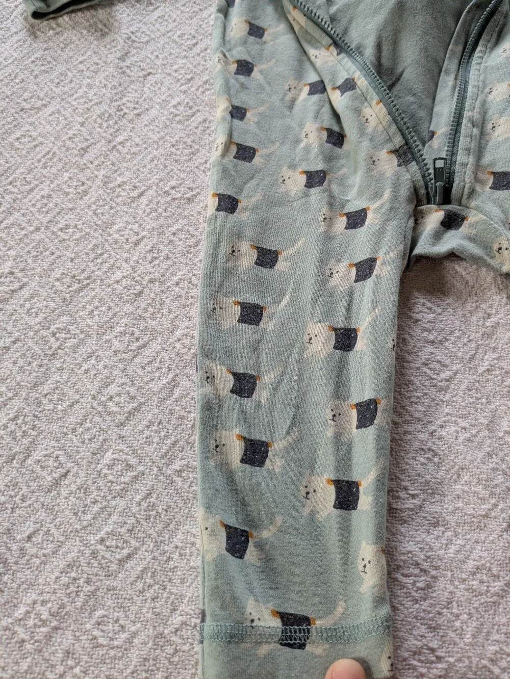 Tea Collection 12-18 Month Dino Spiked Hooded Romper Sushi Cat Zip Up